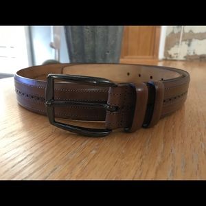 Mezlan men’s brown leather belt.